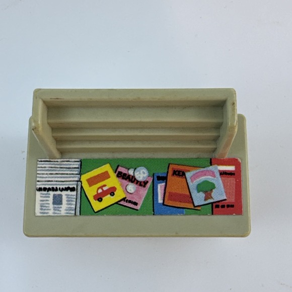 Vintage 1970s Fisher Price Little People‎ Sesame Street News Stand Plastic - Picture 8 of 8